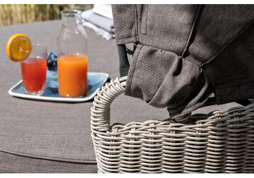  "Стильяно" плетеная кровать круглая, цвет бежевый, фото 9 