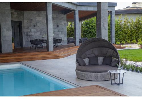  "Стильяно" плетеная кровать круглая, цвет бежевый, фото 13 