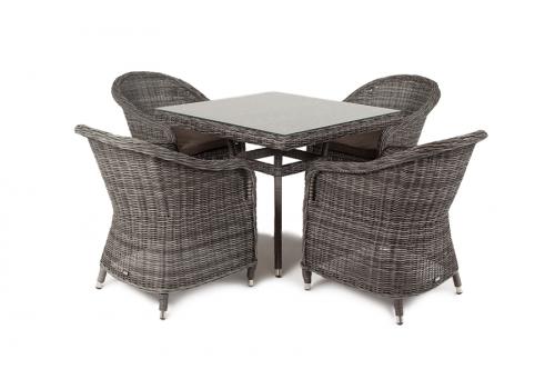  "Фредо" обеденная группа плетеная, цвет графит, фото 13 