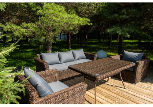  "Моккачино" обеденная группа из искусственного ротанга, цвет коричневый, фото 4 