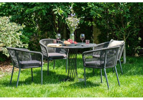  "Диего" обеденная группа на 4 персоны со стульями "Марсель", столешница "серый гранит", фото 4 