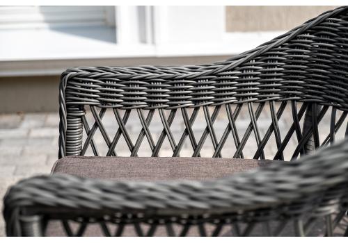  "Сицилия" обеденная группа плетеная, цвет графит, фото 7 