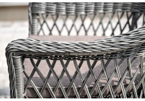  "Сицилия" обеденная группа плетеная, цвет графит, фото 8 