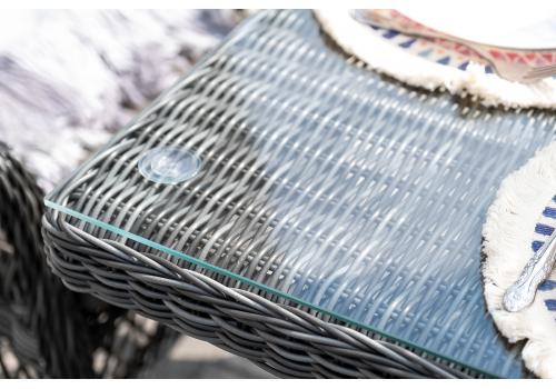  "Сицилия" обеденная группа плетеная, цвет графит, фото 11 