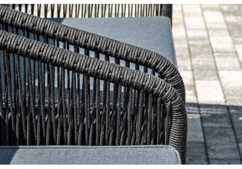  "Канны" лаунж-зона 5-местная плетеная из роупа (веревки), цвет темно-серый, фото 8 