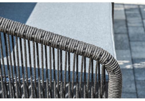  "Канны" лаунж-зона 5-местная плетеная из роупа (веревки), цвет темно-серый, фото 9 