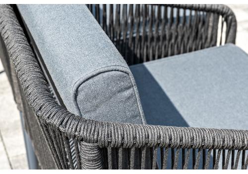  "Канны" лаунж-зона 5-местная плетеная из роупа (веревки), цвет темно-серый, фото 12 