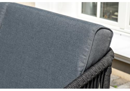  "Канны" лаунж-зона 5-местная плетеная из роупа (веревки), цвет темно-серый, фото 13 