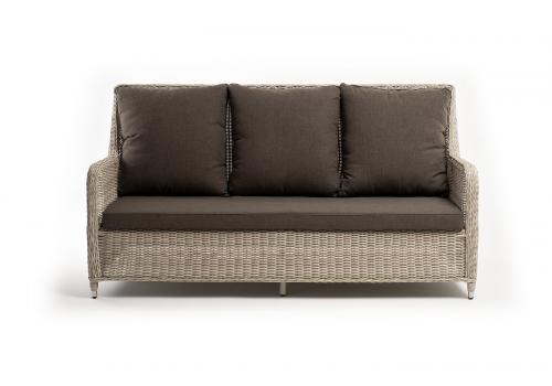  "Гляссе" диван трехместный из искусственного ротанга, цвет бежевый, фото 2 