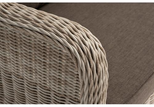  "Гляссе" диван трехместный из искусственного ротанга, цвет бежевый, фото 6 