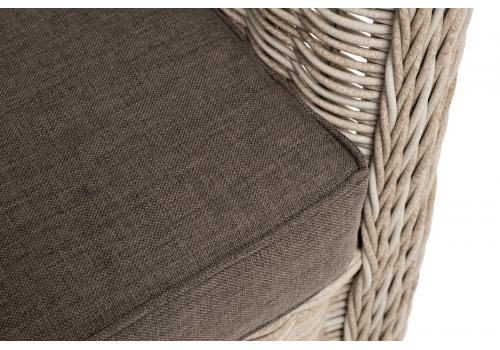  "Гляссе" диван трехместный из искусственного ротанга, цвет бежевый, фото 7 