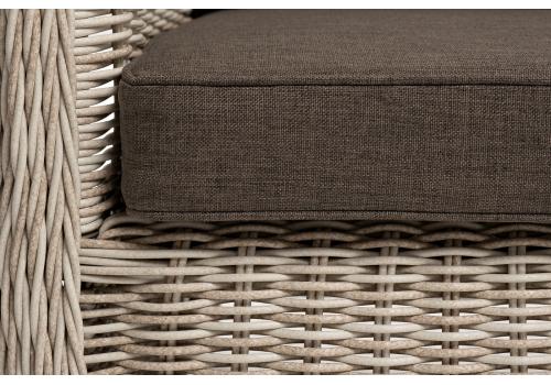  "Гляссе" диван трехместный из искусственного ротанга, цвет бежевый, фото 9 