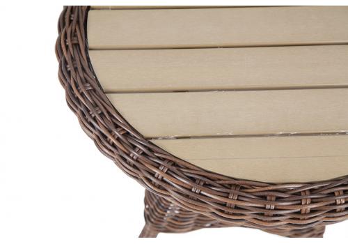  "Равенна" кофейный стол из искусственного ротанга, цвет коричневый, фото 3 