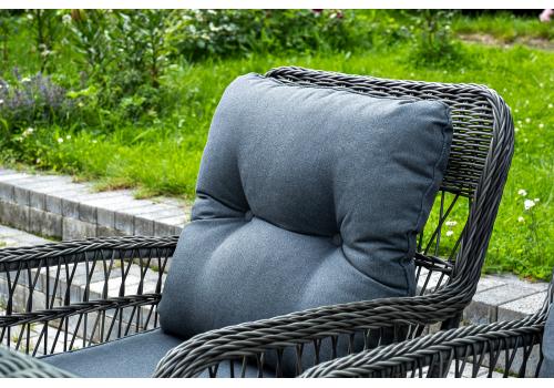  "Цесена" обеденная группа плетеная из искусственного ротанга, цвет графит, фото 6 