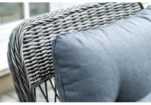  "Цесена" обеденная группа плетеная из искусственного ротанга, цвет графит, фото 7 