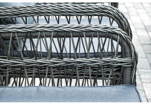  "Цесена" обеденная группа плетеная из искусственного ротанга, цвет графит, фото 9 