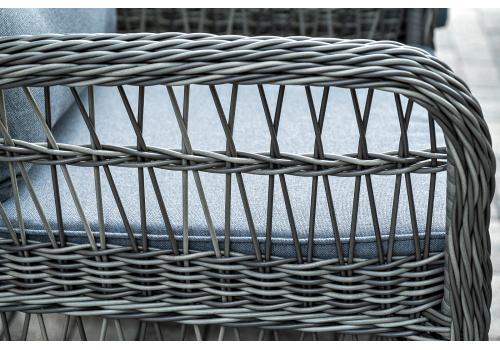  "Цесена" обеденная группа плетеная из искусственного ротанга, цвет графит, фото 11 