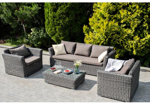  "Капучино" журнальный столик из искусственного ротанга, цвет графит, фото 5 