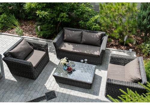  "Капучино" журнальный столик из искусственного ротанга, цвет графит, фото 8 