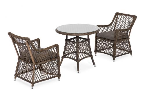  "Эспрессо–80 L" обеденная группа плетеная, цвет коричневый, фото 2 