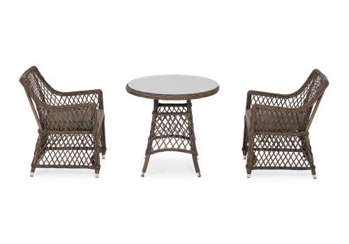  "Эспрессо–80 L" обеденная группа плетеная, цвет коричневый, фото 4 