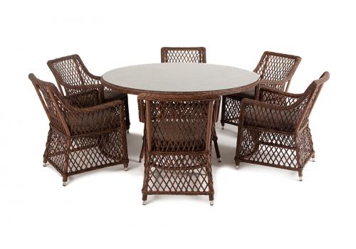  "Эспрессо–150 L" обеденная группа плетеная, цвет коричневый, фото 7 