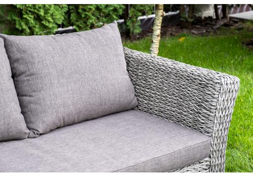  "Капучино" лаунж-зона из искусственного ротанга (гиацинт), цвет серый, фото 11 