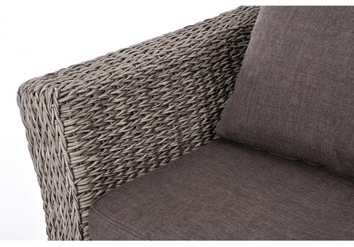  "Капучино" лаунж-зона из искусственного ротанга (гиацинт), цвет серый, фото 21 