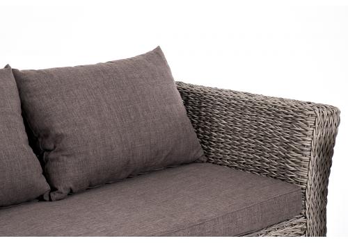  "Капучино" лаунж-зона из искусственного ротанга (гиацинт), цвет серый, фото 22 