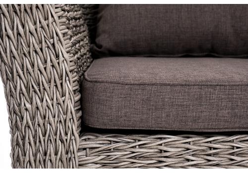  "Капучино" лаунж-зона из искусственного ротанга (гиацинт), цвет серый, фото 23 