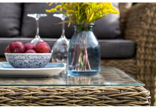  "Капучино" журнальный столик из искусственного ротанга (гиацинт), цвет соломенный, фото 9 