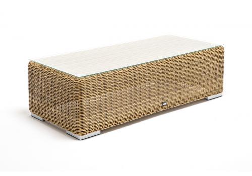  "Боно" журнальный столик из искусственного ротанга, цвет соломенный, фото 3 