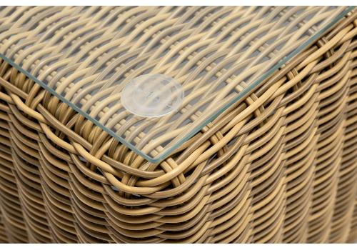  "Боно" журнальный столик из искусственного ротанга, цвет соломенный, фото 4 