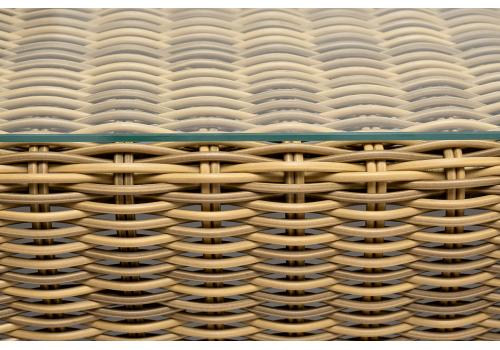  "Боно" журнальный столик из искусственного ротанга, цвет соломенный, фото 5 