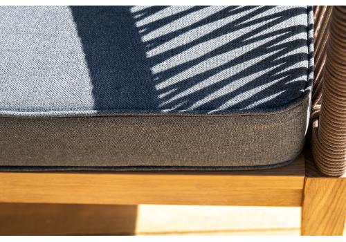  "Канны" лаунж-зона 4-местная из роупа со столиком "Канны" (серый гранит), основание дуб, роуп коричневый, фото 16 