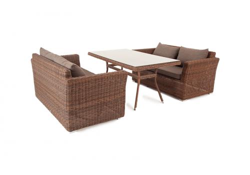  "Мокко" обеденная группа плетеная из ротанга, цвет коричневый, фото 3 