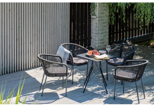  "Конте" интерьерный стол из HPL 63x63см, цвет "серый гранит", фото 9 