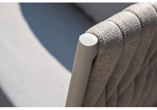  "Монако" лаунж-зона 4-местная из роупа со столом "Верона" (серый гранит), каркас светло-серый, роуп светло-серый, фото 16 