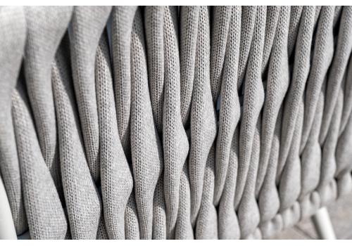  "Монако" лаунж-зона 4-местная из роупа со столом "Верона" (серый гранит), каркас светло-серый, роуп светло-серый, фото 18 