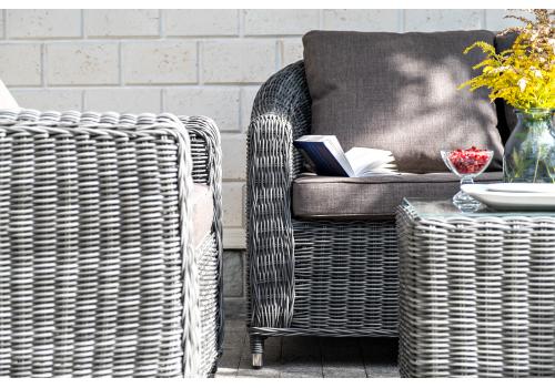  "Кон Панна" лаунж-зона из искусственного ротанга, цвет графит, фото 12 