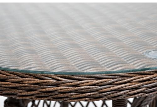  "Эспрессо" плетеный круглый стол, диаметр 80 см, цвет коричневый, фото 3 