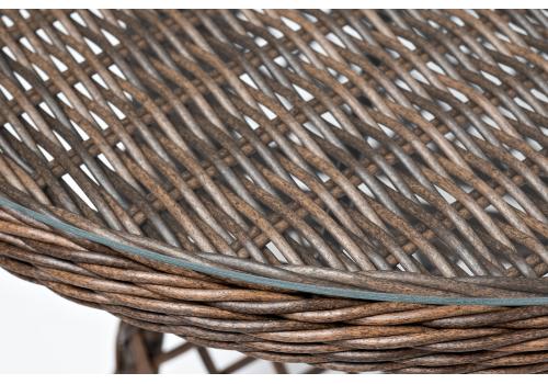  "Эспрессо" плетеный круглый стол, диаметр 80 см, цвет коричневый, фото 4 