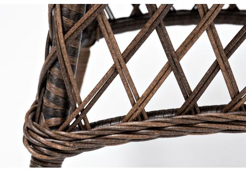  "Эспрессо" плетеный круглый стол, диаметр 80 см, цвет коричневый, фото 6 