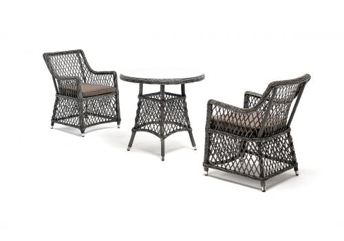  "Эспрессо–80 L" обеденная группа плетеная, цвет графит, фото 1 