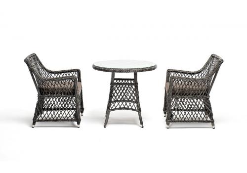  "Эспрессо–80 L" обеденная группа плетеная, цвет графит, фото 2 