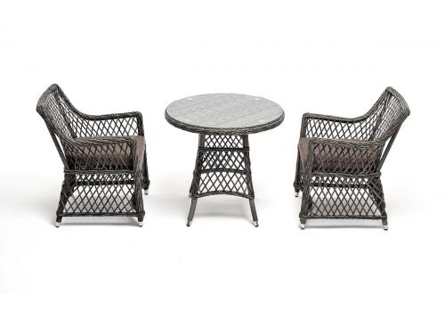  "Эспрессо–80 L" обеденная группа плетеная, цвет графит, фото 3 