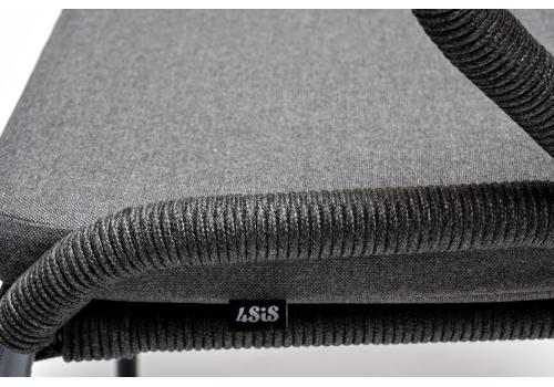  "Венето" обеденная группа на 6 персон со стульями "Милан", каркас темно-серый, роуп темно-серый, фото 14 