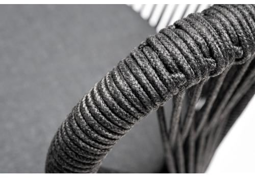  "Венето" обеденная группа на 6 персон со стульями "Милан", каркас темно-серый, роуп темно-серый, фото 18 