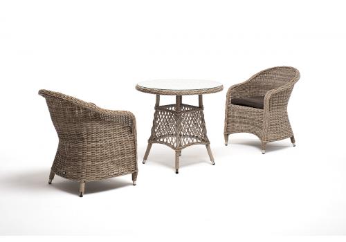  "Эспрессо–80 R" обеденная группа плетеная, цвет бежевый, фото 3 