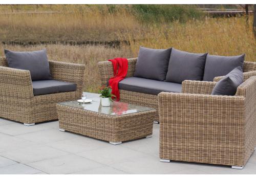  "Капучино" лаунж-зона из искусственного ротанга, цвет соломенный, фото 7 